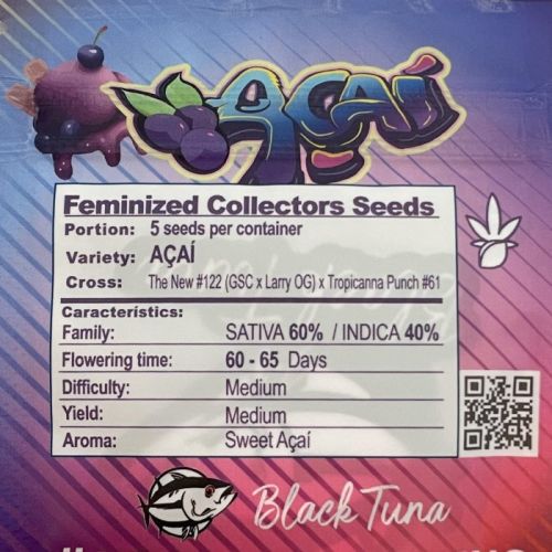 Açaí, semillas feminizadas de Black Tuna