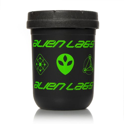 Tarro hermético ''Negro & Verde'' de AlienLabs de 8 g de RE: STASH