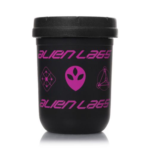 Tarro hermético ''Negro & Rosa'' de AlienLabs de 8 g de RE: STASH