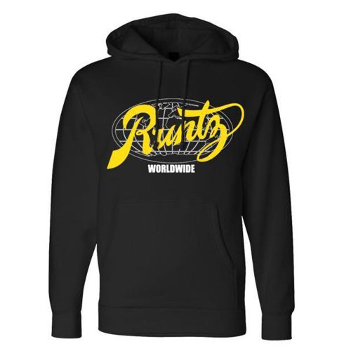 Sudadera con capucha ''All Country'' de Runtz - Negro y Amarillo