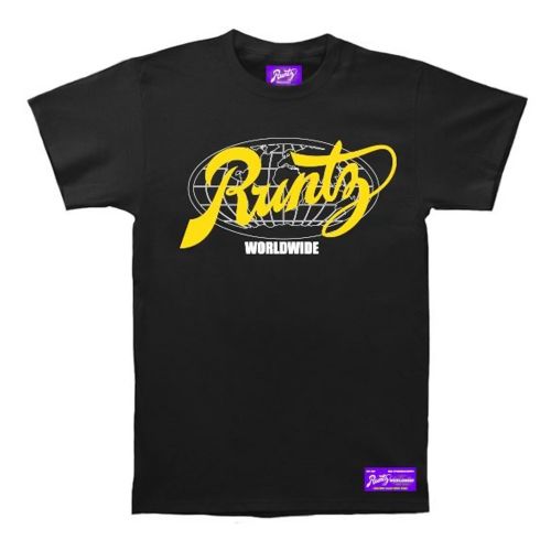 Camiseta ''All Country'' de Runtz - Negro & Amarillo