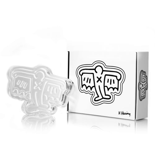 Cenicero de cristal de Keith Haring - Hombre murcielago