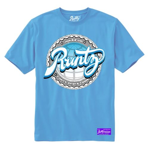 Camiseta ''Jokes Up'' de Runtz - Azul claro