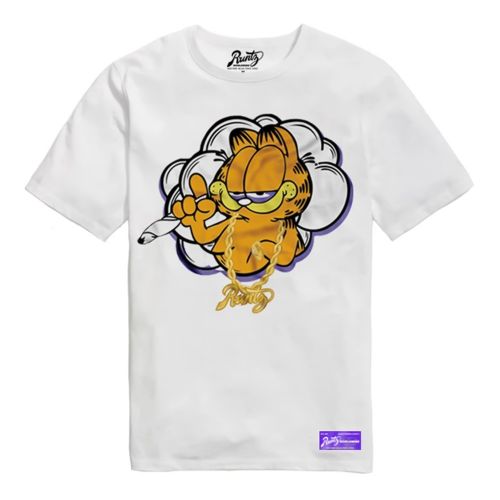 Camiseta ''Baked Cat'' de Runtz - Blanco