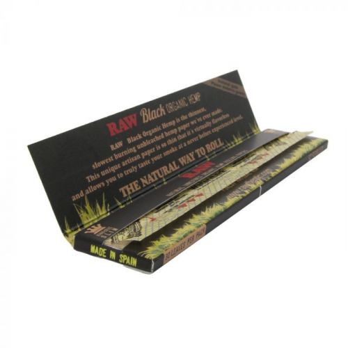 RAW Papel de liar Black Organico tamaño King 