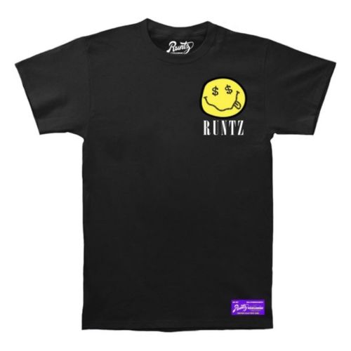 Camiseta ''Smiley'' de Runtz - Negro