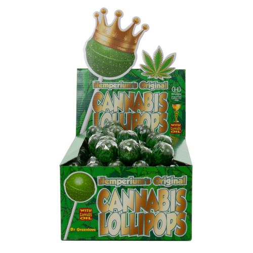 Piruletas de cannabis ''Bubble Gum x Hemperium'' de Dr. Green Love   