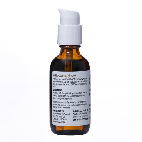 Aceite corporal de CBD de OM Wellness - sin fragancia