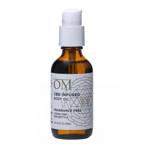 Aceite corporal de CBD de OM Wellness - sin fragancia