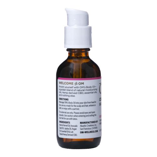 Aceite corporal de CBD de OM Wellness - Geranio y Rosa