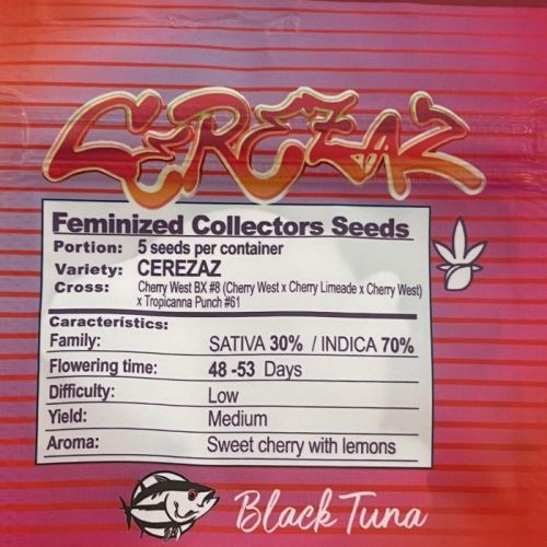 Cerezaz, semillas feminizadas de Black Tuna