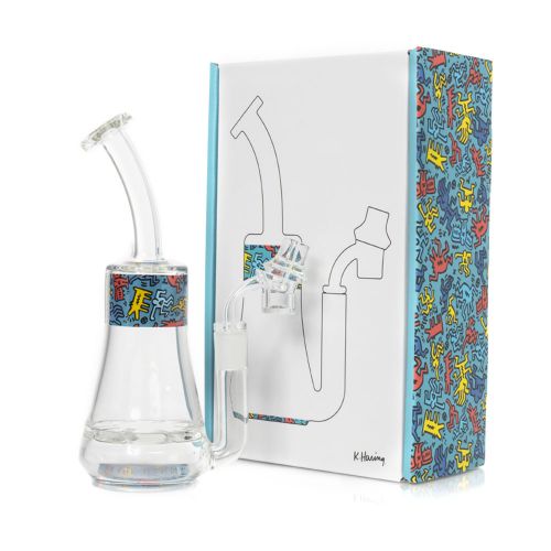 Rig Bong para concentrados de Keith Haring - Azul