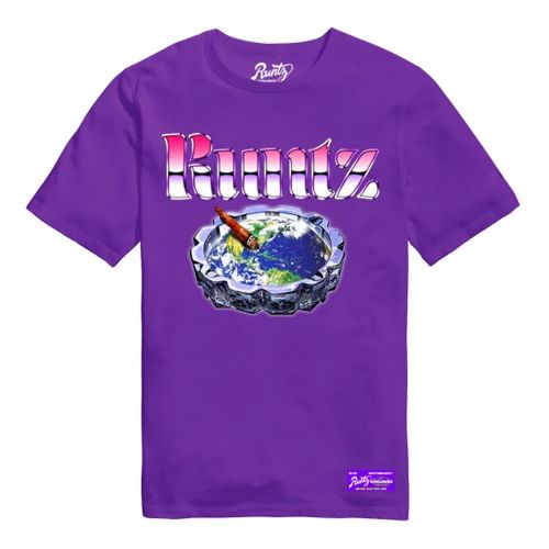 Camiseta ''Globe Tray'' de Runtz - Morado