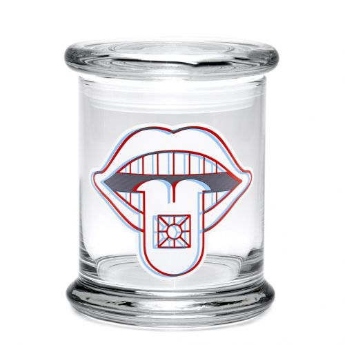 Tarro Pop Top de cristal ''3D Acid Eater'' de 420 Jars