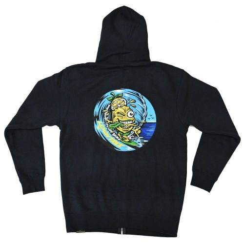 Sudadera ''Lemon Tree Surfer'' con cremallera de Lemon Life SC - Azul marino