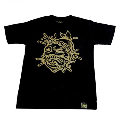 Camiseta Lemon Splat Outline de Lemon Life SC - Negro