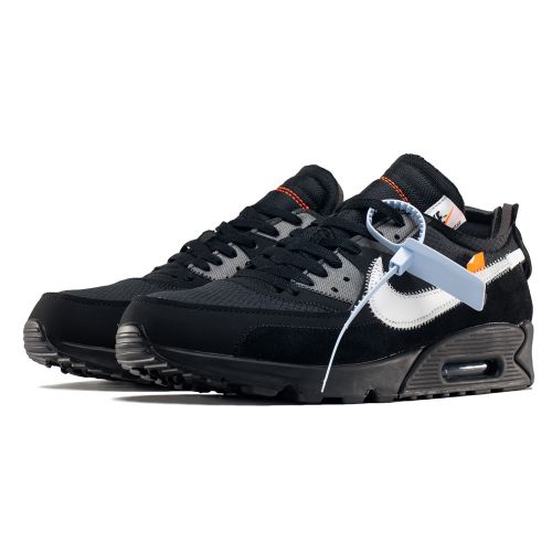 Air Max 90 OFF-WHITE Black Sneakers - Nike - 10 US / 9 UK / 44 EUR