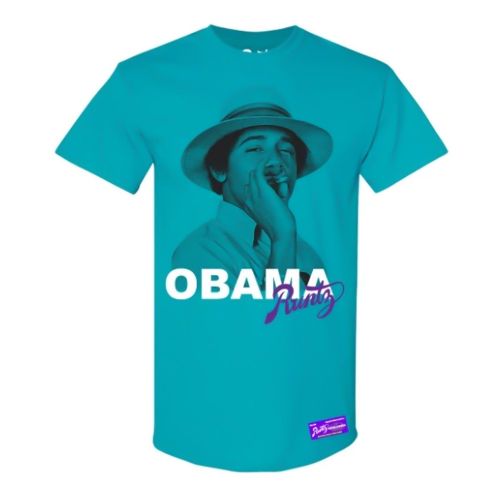 Camiseta ''Obama'' de Runtz - Turquesa