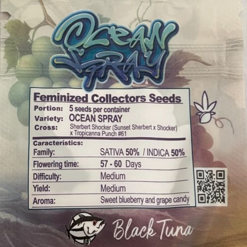 Ocean Spray F1, semillas feminizadas de Black Tuna