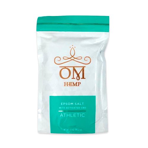 Sales de baño Epsom con CBD activo de Om Wellness - Atlético: menta, alcanfor y eucalipto