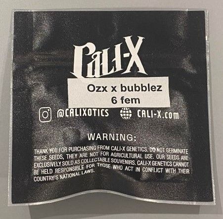 OZX x Bubblez, semillas feminizadas de Cali-X Seeds