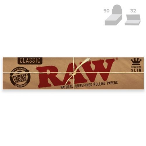 RAW papeles de liar Classic tamaño King