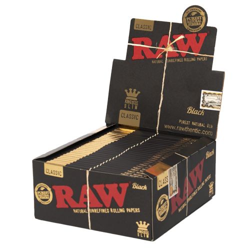 ﻿RAW papeles de liar Black Classic tamaño King