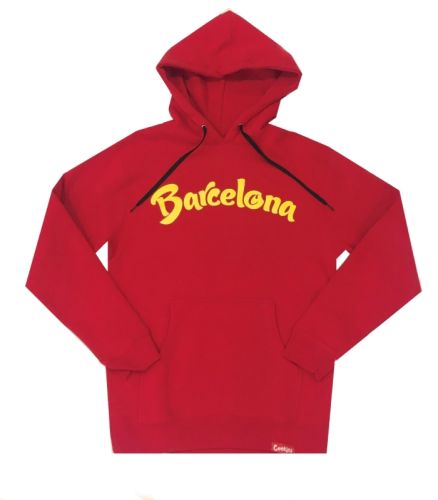 Sudadera de Cookies ¨Barcelona¨ - Rojo y Amarillo