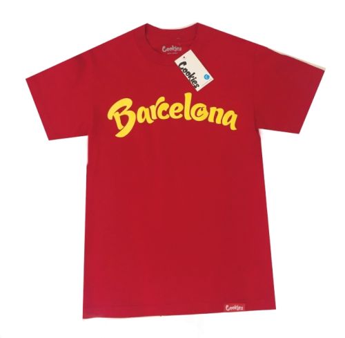 Camiseta de Cookies - ¨Barcelona¨ - Rojo y Amarillo