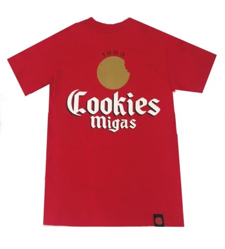 Camiseta de Cookies - ¨Cookies Barcelona - Migas 1983¨ - Rojo y Blanco