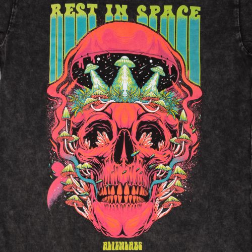 Camiseta ''Rest In Space'' de Alien Labs – Gris Gastado