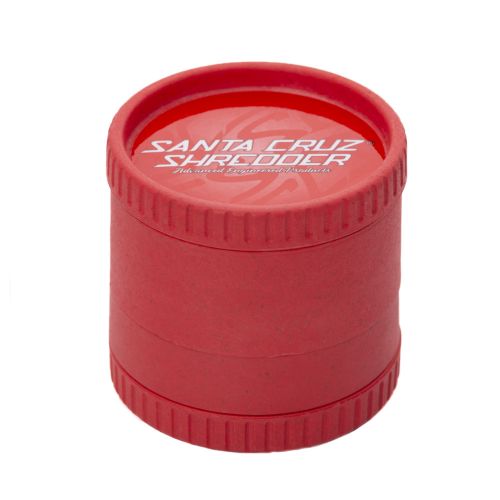 Grinder de cáñamo biodegradable de Santa Cruz Shredder - 4 piezas, Rojo