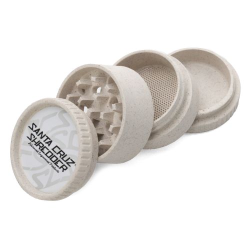 Grinder de cáñamo biodegradable de Santa Cruz Shredder - 4 piezas, Blanco