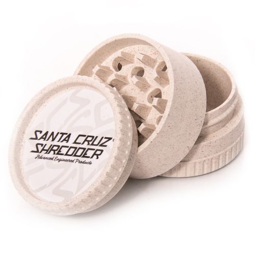 Grinder de cañamo biodegradable de Santa Cruz Shredder - 3 piezas, blanco