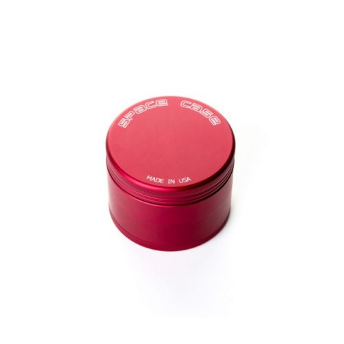 4 Piece (Medium) Magnetic Matte Red Space Case Grinder 