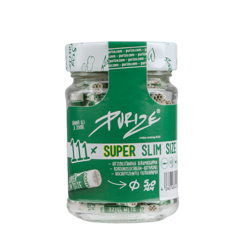 PURIZE® Filtros de Carbón Activado - SUPER Slim Size - 111 unidades 