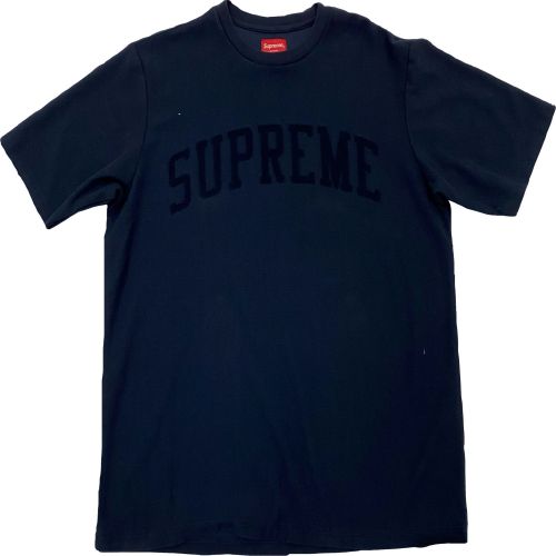 Supreme Chenille Arc Logo S/S Top - Talla M - Azul marino