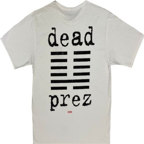 Supreme dead prez Tee - Talla L - Blanco