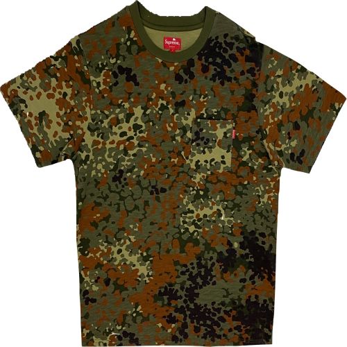 Supreme SS Pocket Tee (SS19) - Talla L - Camuflaje
