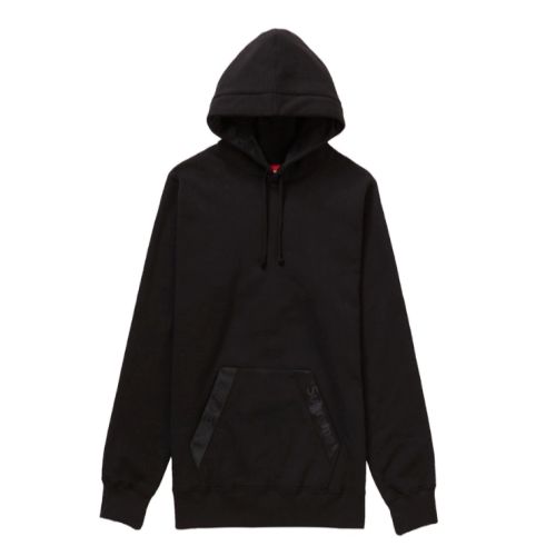 Supreme Tonal Webbing Hooded Sweatshirt - Talla XL - Negro