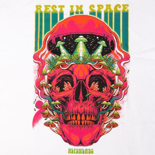 ﻿Camiseta ''Rest In Space'' de Alien Labs – Blanco