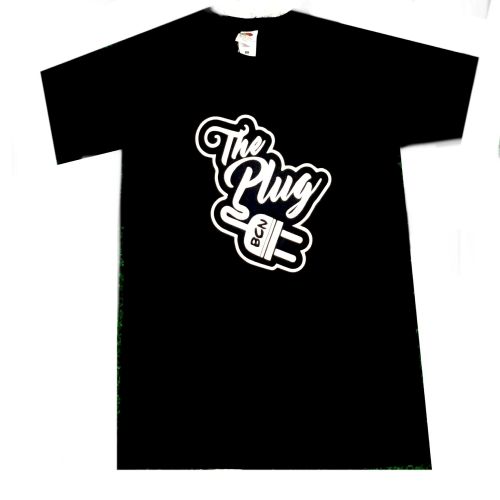 Camiseta ''The Plug BCN con logo grande'' - Negro