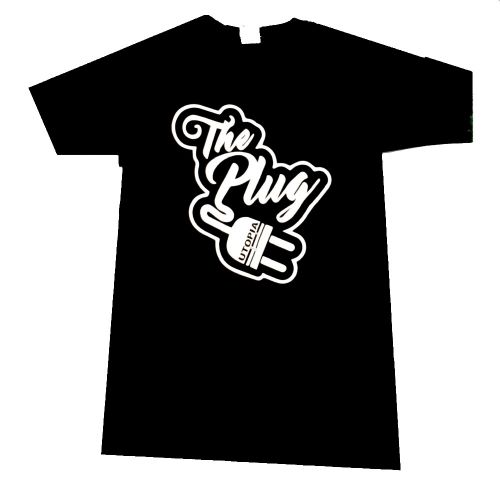 Camiseta ''Utopia'' de The Plug - Negro