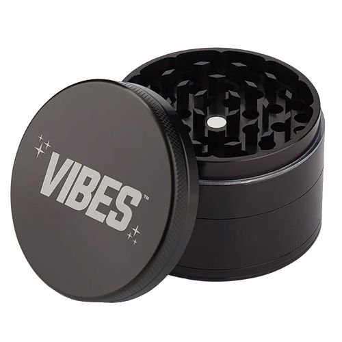 Grinder de aluminio de Vibes x Aerospace - 4 piezas, negro