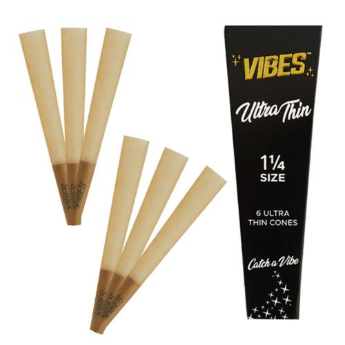 Vibes Conos pre-liados – Tamaño 1/1-4 - Ultra fino (Negro)