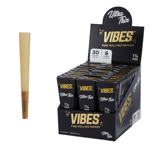 Vibes Conos pre-liados – Tamaño 1/1-4 - Ultra fino (Negro)