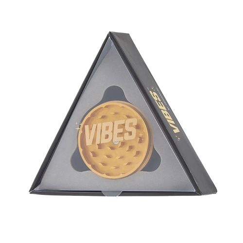 Grinder de aluminio de Vibes x Aerospace - 2 piezas, dorado       