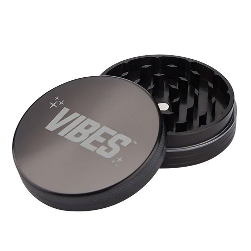 Grinder de aluminio de Vibes x Aerospace - 2 piezas, negro  