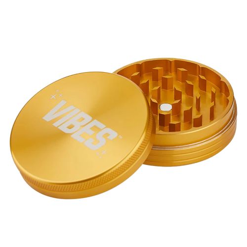 Grinder de aluminio de Vibes x Aerospace - 2 piezas, dorado       