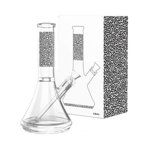 Bong de agua de Keith Haring - Blanco & Negro